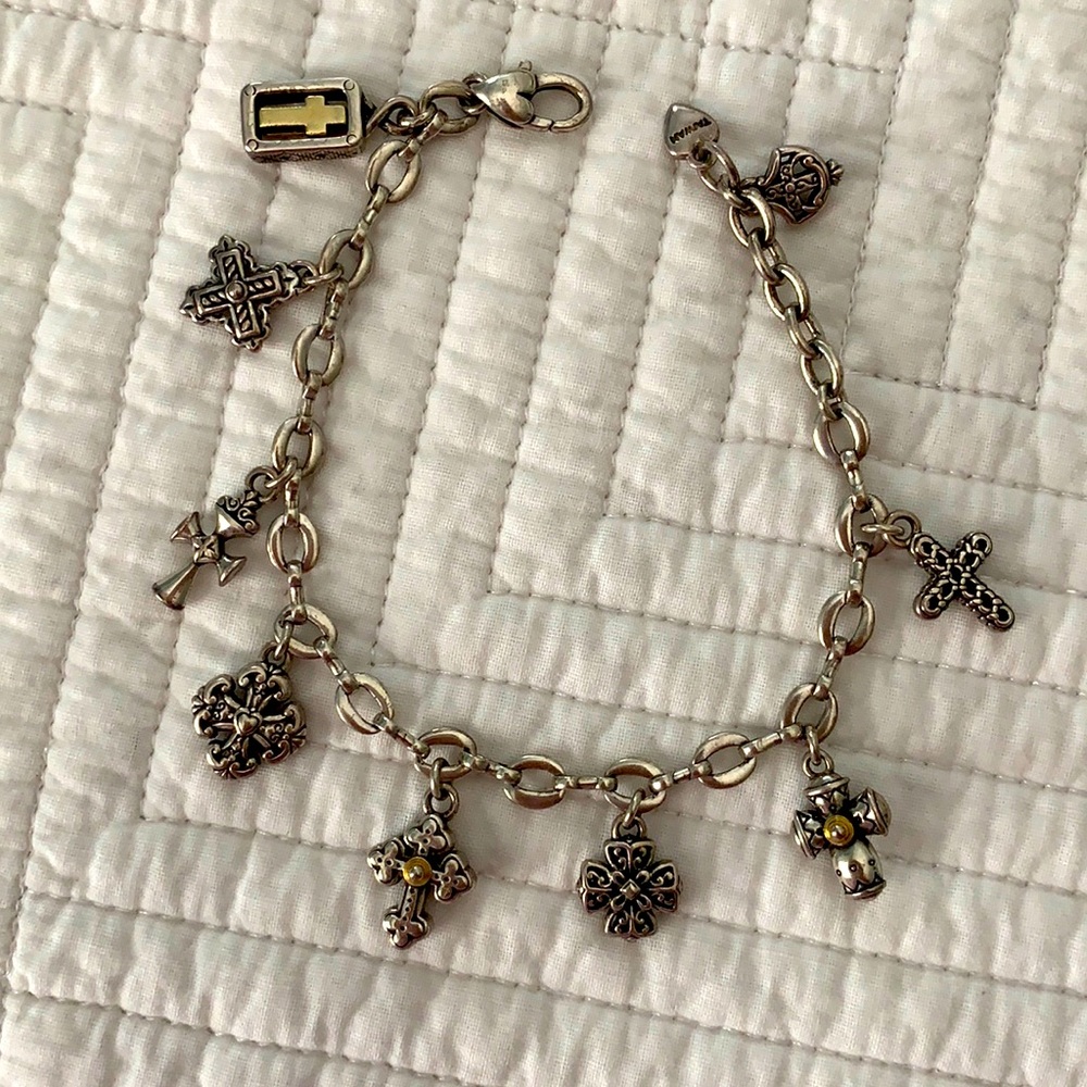 Brighton Eternity Cross Charm Bracelet